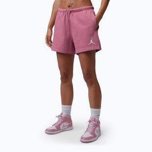 Dámske šortky Jordan Fleece desert berry/white