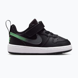Detské topánky Nike Court Borough Low black/smoke grey/white/illusion green