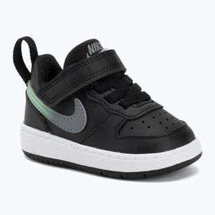 Detské topánky Nike Court Borough Low black/smoke grey/white/illusion green