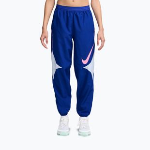 Dámske nohavice Nike Swoosh Dri-Fit stará kráľovská/modrá futbalová/ružová vzostup