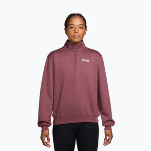 Dámska tréningová mikina Nike Studio Fleece Sport pink smoke/mystic dates/white
