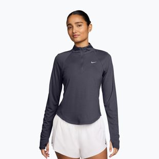 Dámske bežecké tričko longsleeve Nike Tempo Swoosh Run Dri-Fit 1/4-Zip LS gridiron/white