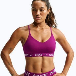 Dámska fitness podprsenka Nike Dri-Fit Indy Light Support true berry