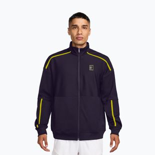 Pánska tenisová mikina Nike Court Heritage purple dynasty/lemon venom
