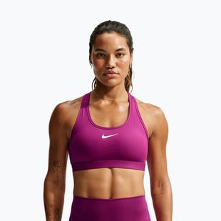 Dámska fitness podprsenka Nike Swoosh Medium Support true berry/white