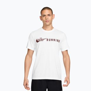 Pánske bežecké tričko Nike Dri-Fit Running T-Shirt white/mystic dates