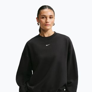 Dámska mikina Nike Studio Fleece Medium Weight total black/sail