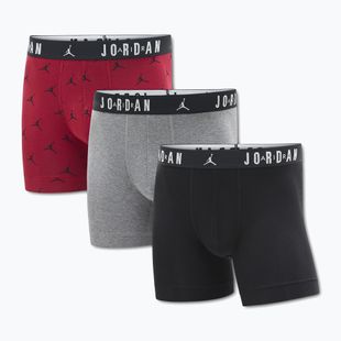 Pánske boxerky  Jordan JHM Flight Cotton Essential 3 pairs gym red