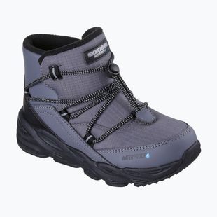 Detské zimné topánky SKECHERS Turbo Tread Storm Glider gray