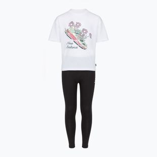 Detská súprava New Balance Floral Shoe Graphic Tee and Legging nb bright white