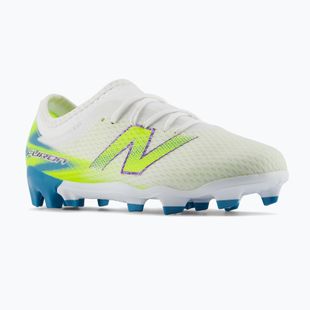 Detské kopačky New Balance Furon Team V9 FG white/alkaline green