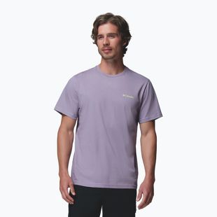 Pánske tričko Columbia CSC Basic Logo Back Tee shale purple/linework c badge