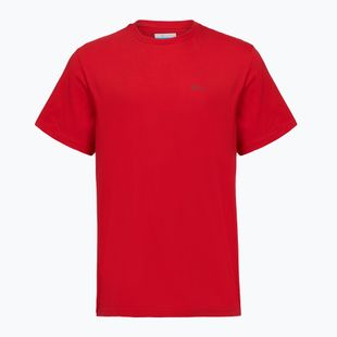 Pánske tričko Columbia CSC Basic Logo Back Tee mountain red/linework c badge