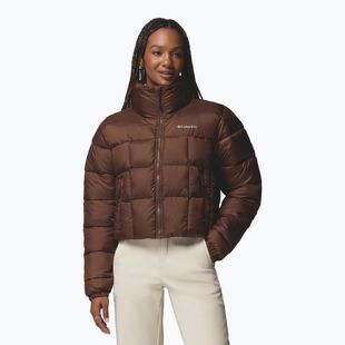 Dámska zateplená bunda Columbia Puffect III Cropped tobacco