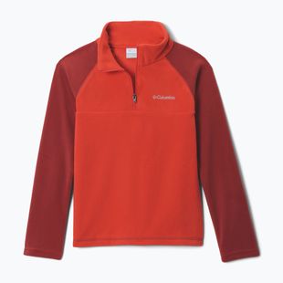 Detská fleecová mikina Columbia Glacial Half Zip super sonic/red oxide