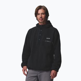 Pánska fleecová mikina Columbia Helvetia II Hoodie Black
