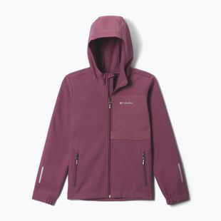 Detská softshellová bunda Columbia Ascender Hooded Softshell antique mauve