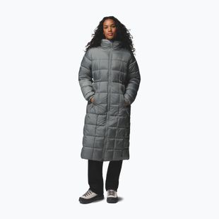 Dámska zateplená bunda Columbia Puffect III Long sedona sage