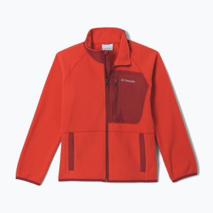 Detská fleecová mikina Columbia Fast Trek V Full Zip super sonic/red oxide
