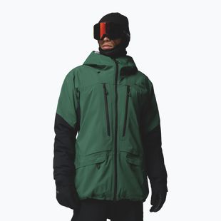 Pánska lyžiarska bunda Columbia Platinum Peak Insulated rain forest/black