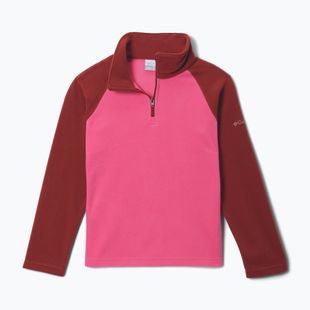 Detská fleecová mikina Columbia Glacial Fleece Half Zip nico/red oxide