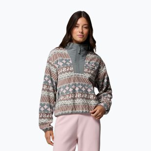 Dámska fleecová mikina Columbia Sequoia Grove II Printed Half Zip Iron Wizard Island