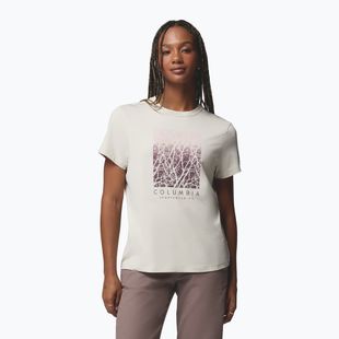 Dámske tričko Columbia Parsons Point SS Graphic Tee dark stone heather/treescape