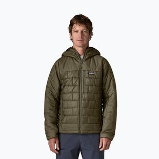 Pánska zateplená bunda Patagonia Hi-Loft Nano Puff Hoody basin green