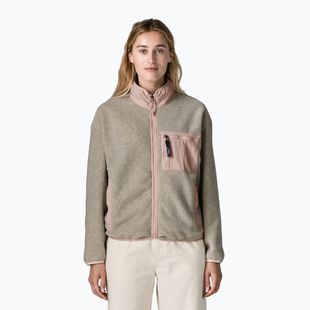 Dámska fleecová mikina Patagonia Synchilla oatmeal heather w/pink frost
