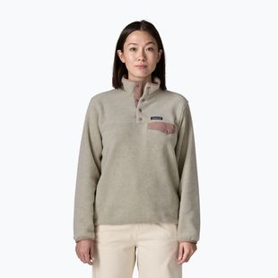 Dámska fleecová mikina Patagonia Lightweight Synchilla Snap-T Pullover oatmeal heather w/moonrise taupe