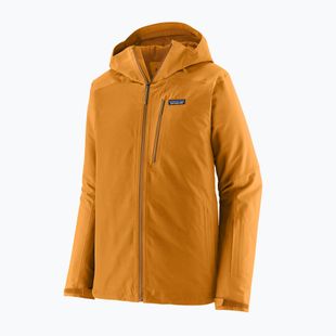 Pánska lyžiarska bunda Patagonia Insulated Powder Town cinnamon brown