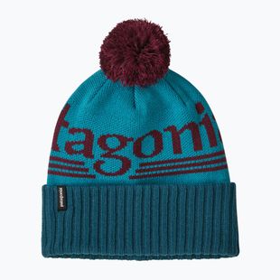 Zimná čiapka Patagonia Powder Town hut tripper logo: mako blue