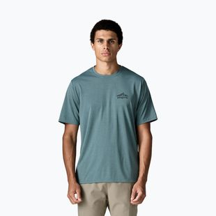 Pánske tričko Patagonia Cap Cool Daily Cloud Crag blue sage - light blue sage x-dye