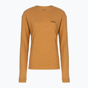 Dámske tričko longsleeve Patagonia P-6 Logo Responsibili-Tee LS dried mango
