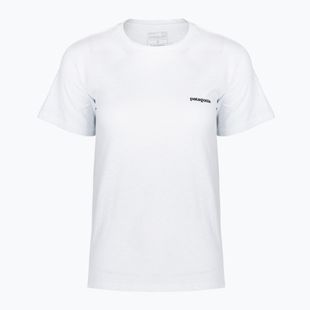 Dámske tričko Patagonia P-6 Logo Responsibili-Tee fiber white