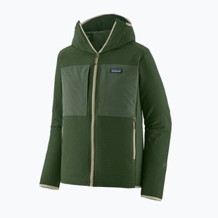 Pánska trekingová mikina Patagonia R2 TechFace Hoody treeline green