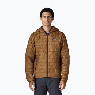 Pánska zateplená bunda Patagonia Nano Puff Hoody deer brown