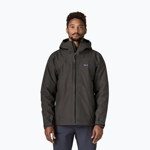 Pánska nepremokavá bunda Patagonia Insulated Boulder Fork Rain black