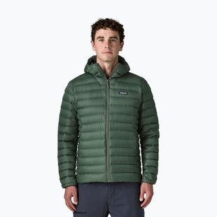 Pánska páperová bunda Patagonia Down Sweater Hoody treeline green