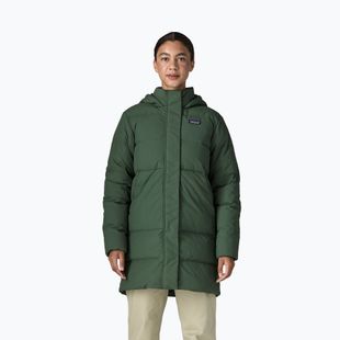 Dámsky páperový kabát Patagonia Sisar Down Parka canopy green