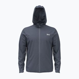 Pánska tréningová bunda Under Armour Tech Utility Woven Jacket downpour gray/white