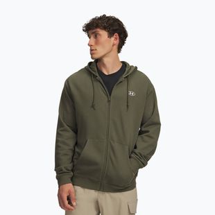 Pánska mikina Under Armour Rival Fleece Full Zip marine od green/white