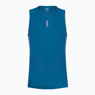 Pánske bežecké tričko HOKA EveryRun Tank night glow blue
