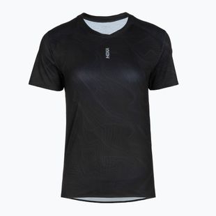 Dámske bežecké tričko HOKA EveryRun CLF PRT black/squid ink