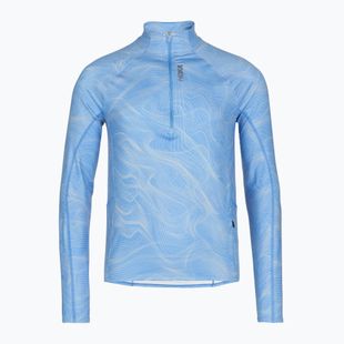 Pánska bežecká mikina HOKA Skyform Half Zip CLF PRT mineral blue