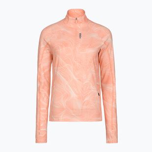 Dámska bežecká mikina HOKA Skyform Half Zip CLF PRT sunstone print
