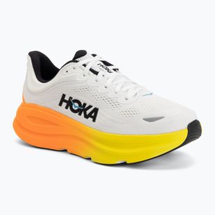 Pánske bežecké topánky HOKA Bondi 9 Wide white/neon tangerine