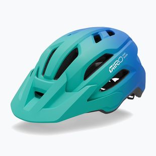 Detská cyklistická prilba Giro Fixture II MIPS matte aqua green/blue jewel fade