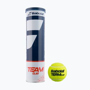 Tenisové loptičky Babolat Team Clay 4 ks žlté 502080