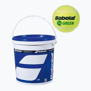 Tenisové loptičky Babolat Green Bucket 72 ks. žlté